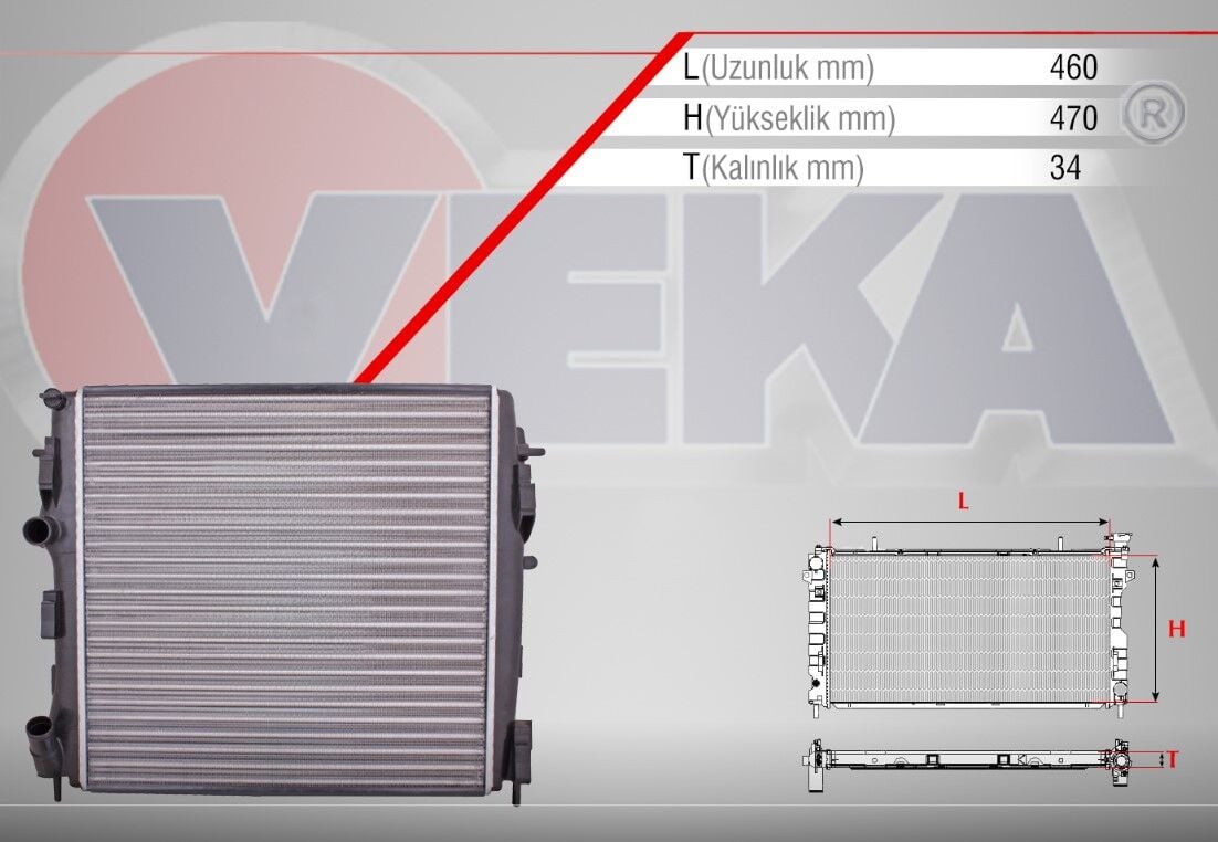 Motor Su Radyatörü Renault Kangoo