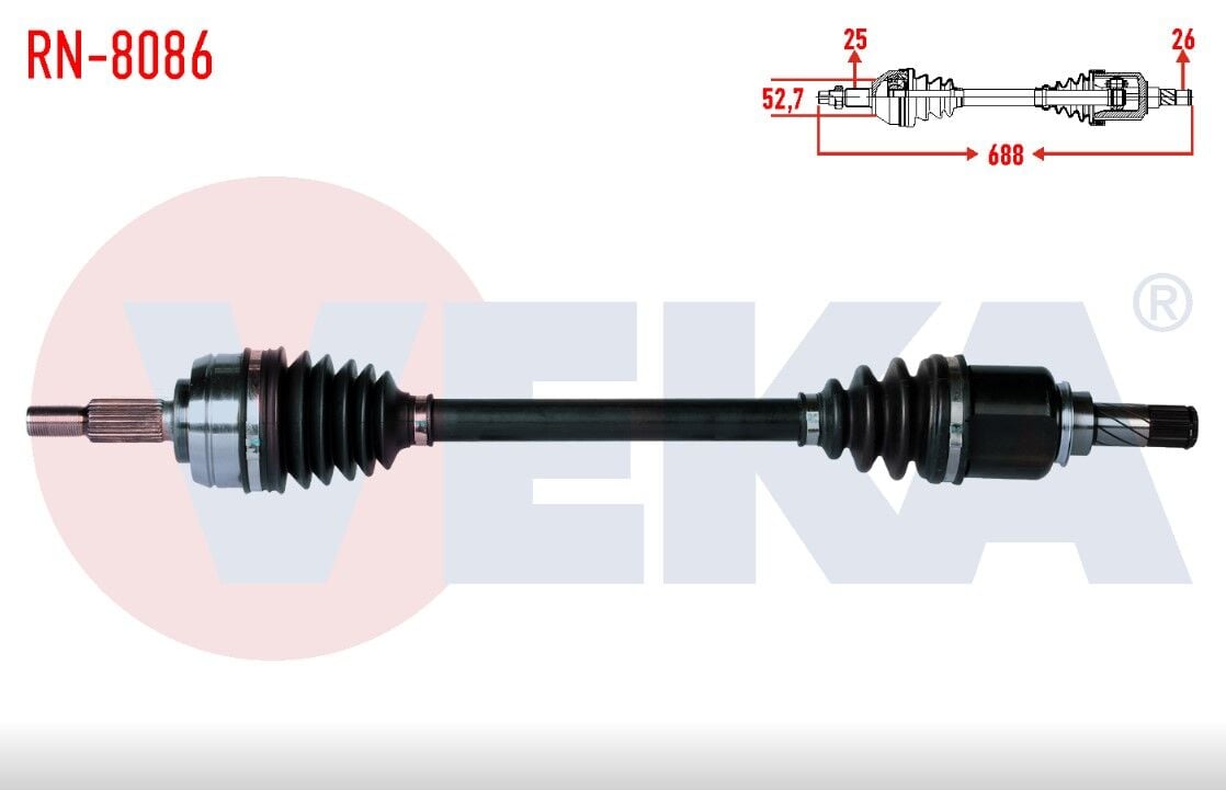 Sol Ön Aks Renault Fluence Megane 3-8200725499