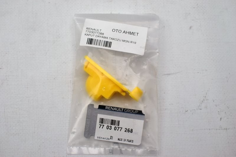 Renault 19 Master 3 Megane Kaput Demiri Tırnagı Sarı Plastik
