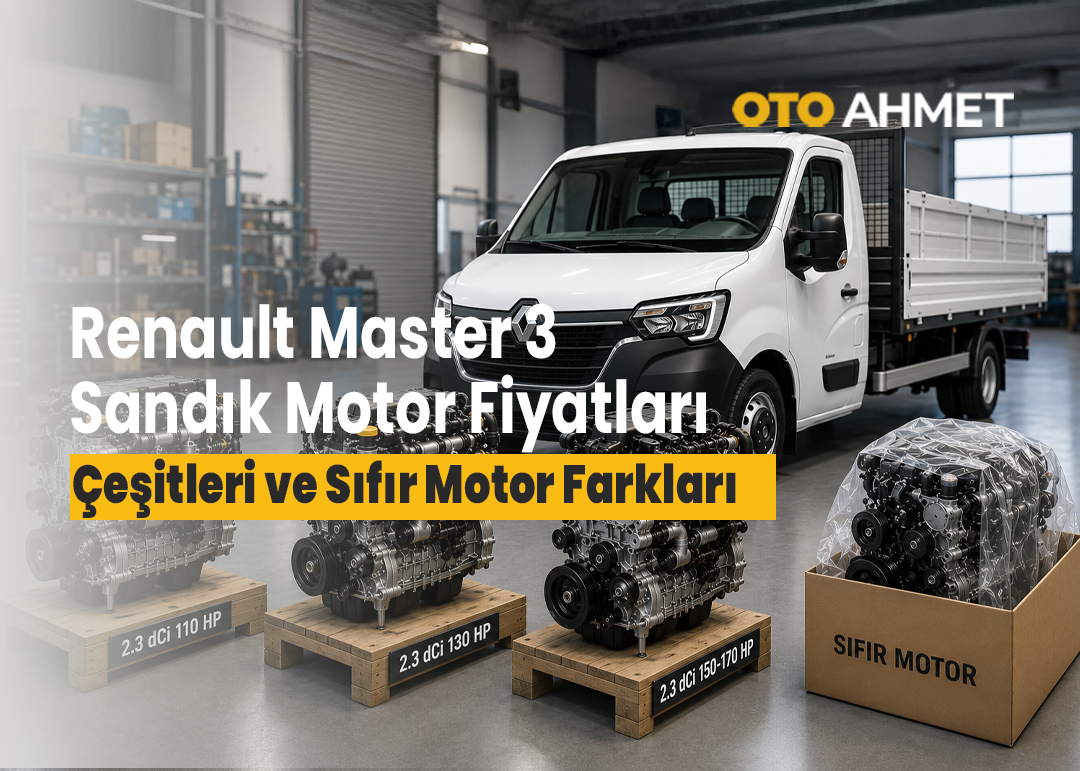 Renault Master 3 sandık motor fiyatları, sandık motor çeşitleri