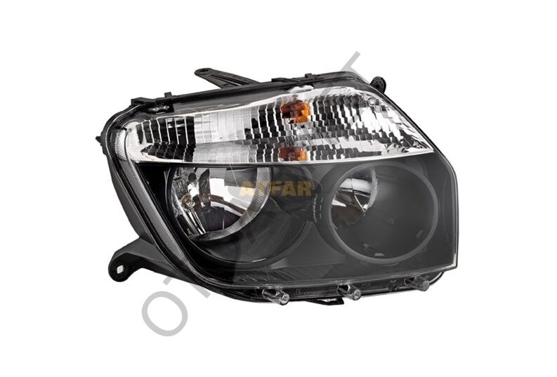 Dacia Duster Sağ Ön Far Komple İçi Siyah