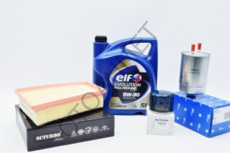 Motor Filtresi Bakım Seti Renault Megane 3