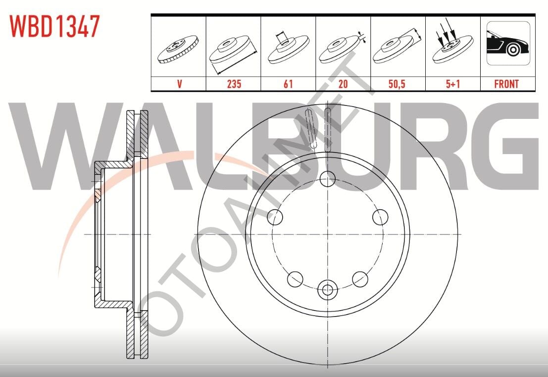 Dacia Pick Up Ön Disk-6001540968