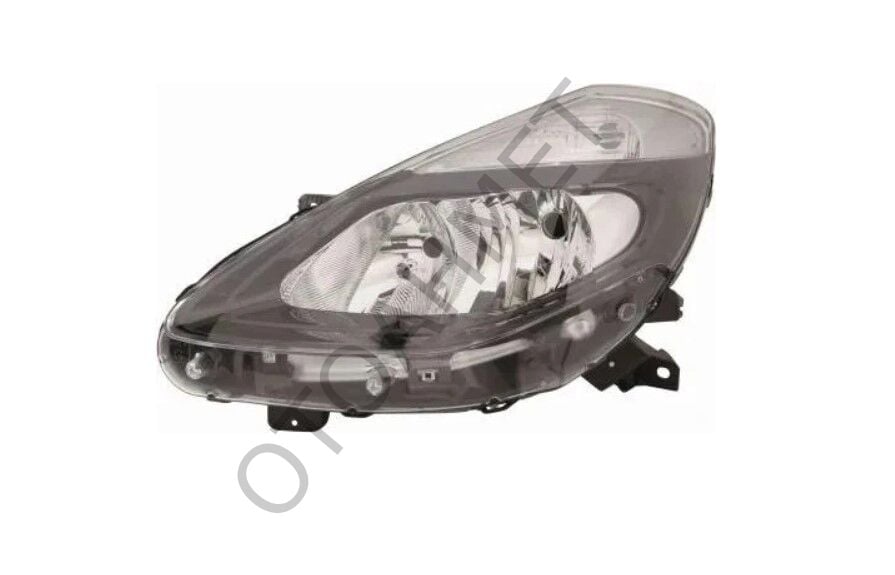 Renault Clio 3 Far İçi Siyah Sol 7701072012