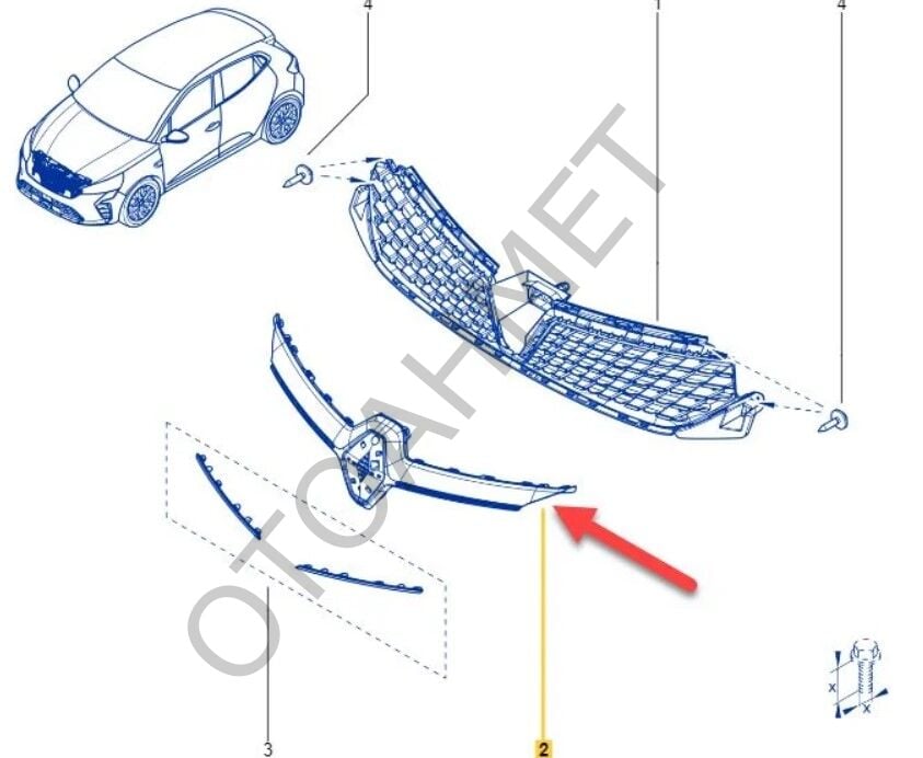 Ön Panjur Clio 5,5 Makyajlı Kasa