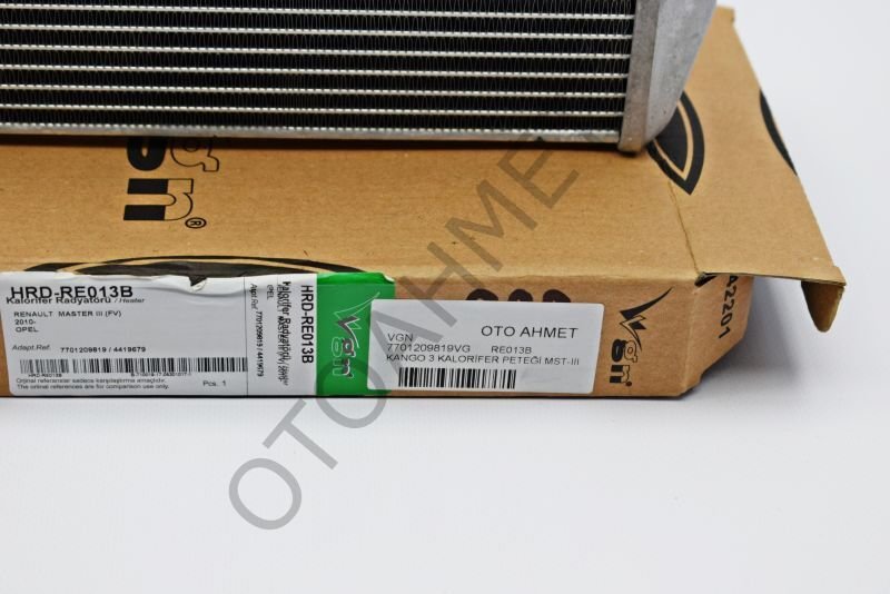 Kalorifer Radyatörü Peteği Renault Kangoo 3 Renault Master 3