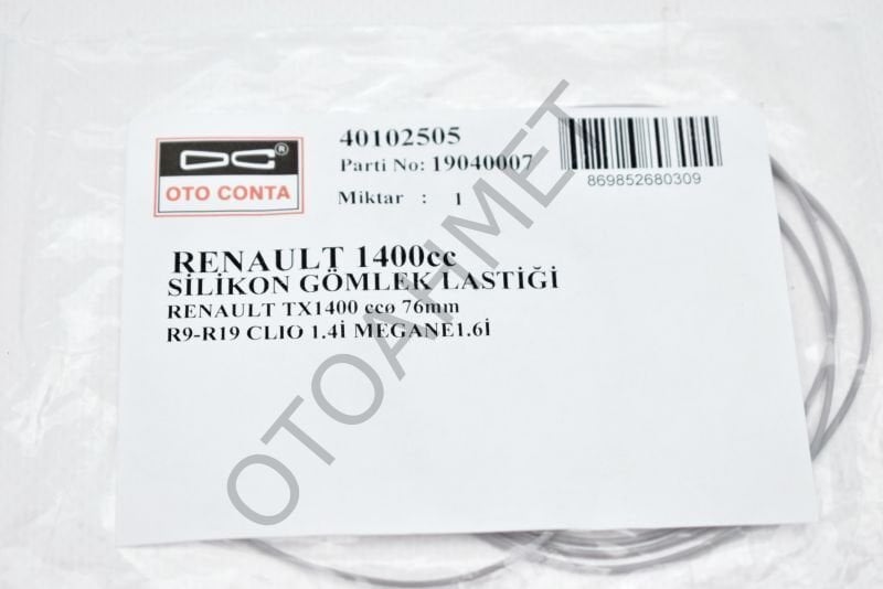 Gömlek Lastiği  Renault 9 12 1400 Motor