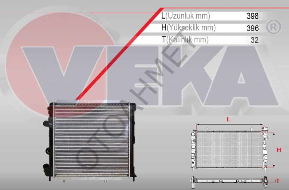 Renault 9 1.4 Enjeksiyonlu Motor Su Radyatörü