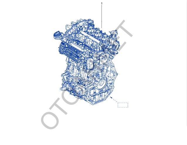 H5F 604 Duster Austral Sıfır Sandık Motor 8201751289