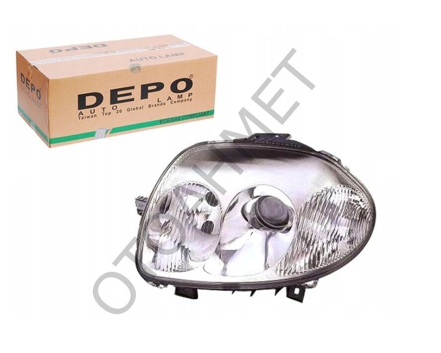 Sol Far Clio 98-01 Çift Optik Mercekli-7701045174