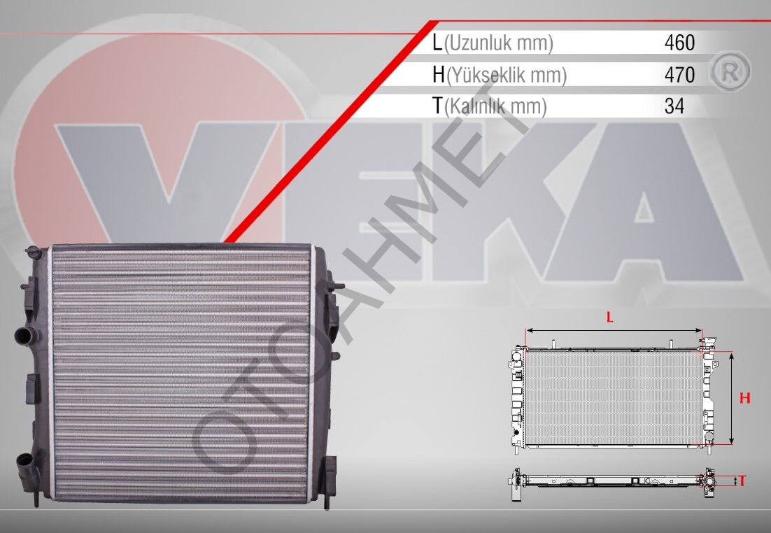 Motor Su Radyatörü Renault Kangoo