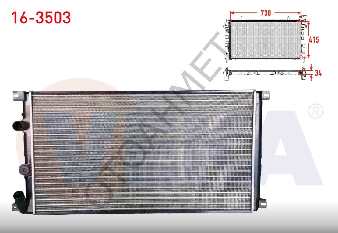 Renault Master 2 Su Radyatörü Klimasız