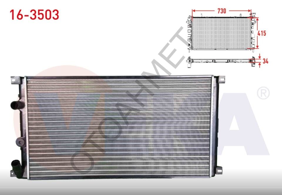 Renault Master 2 Su Radyatörü Klimasız