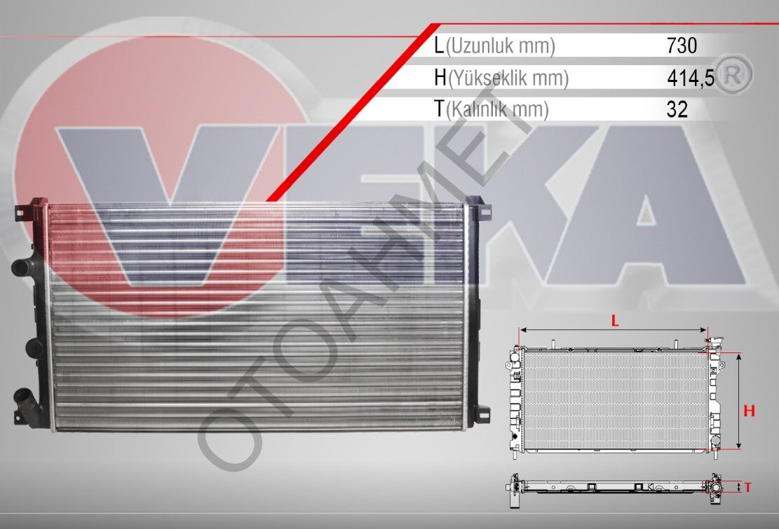 Renault Master 2 Su Radyatörü 2.5