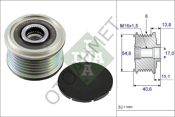 Alternatör Kasnağı Clio 3 Modus Kangoo-535010210