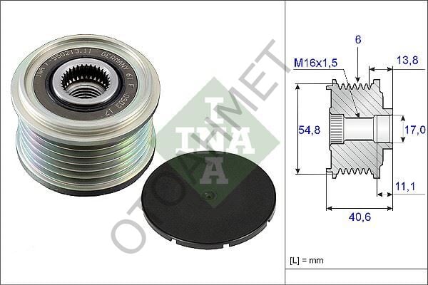 Alternatör Kasnağı Clio 3 Modus Kangoo-535010210