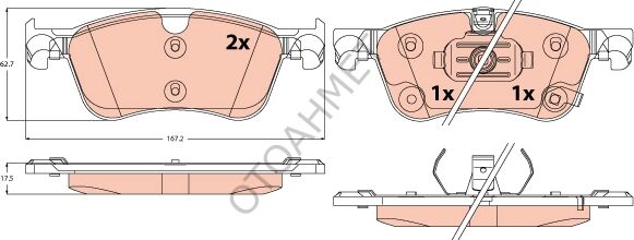 Ön Fren Balatası Takım Duster Qashqai J12-D10606RN0A