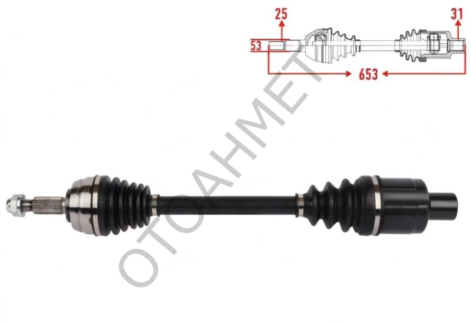 Dacia Duster 4X4 Sağ Aks 391008653R