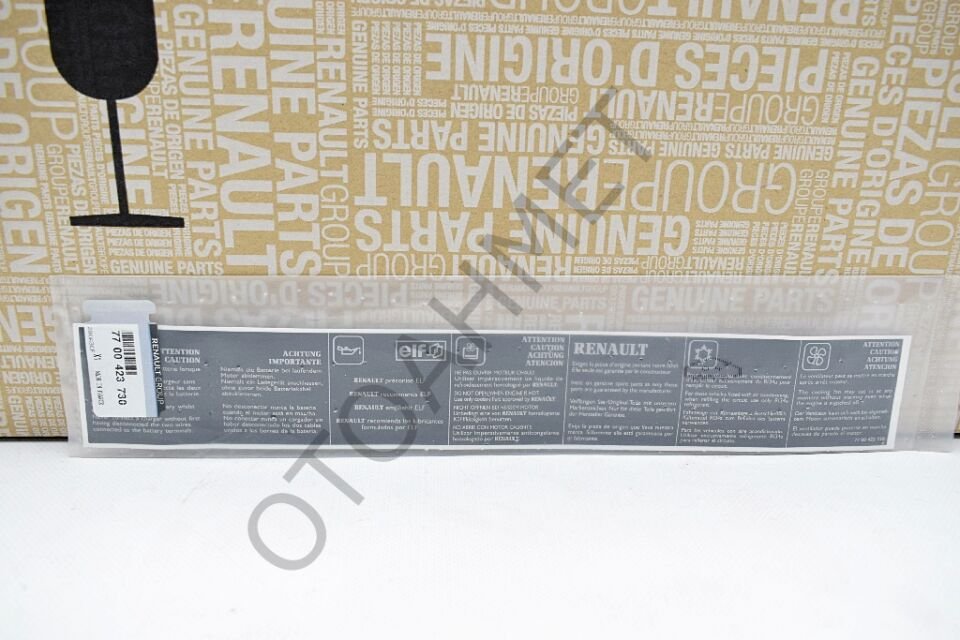 Ön Panel Etiketi Yazısı Clio Megane