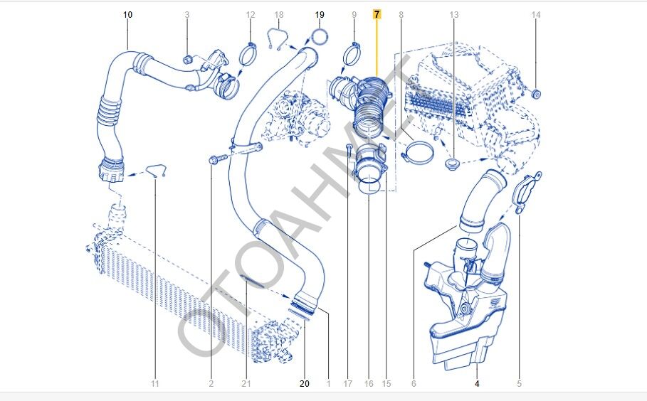 Hava Filitresi Hortumu Laguna 3 M9r Dizel 8200714810
