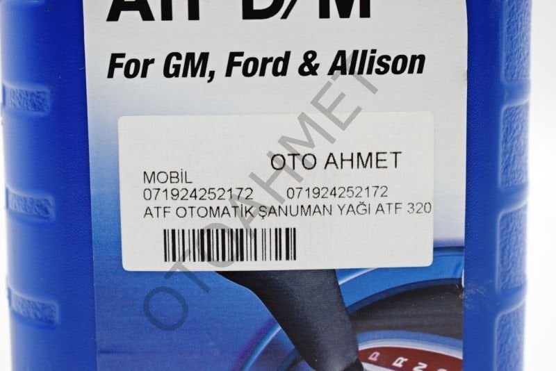 Direksiyon Yağı Atf 1 Litre Mobil ATF 320 D/M
