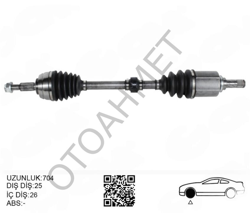 Renault Fluence Sol Ön Aks 8200725503