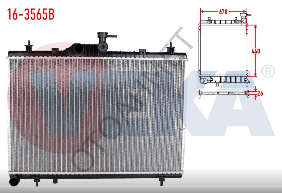 Renault Koleos Motor Su Radyatörü 214008764R