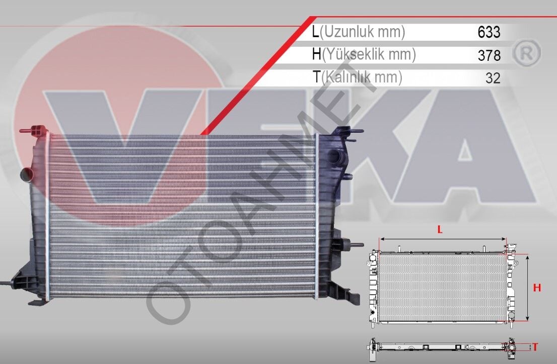 Fluence Megane 3 Dizel Su Radyatörü 214100068R