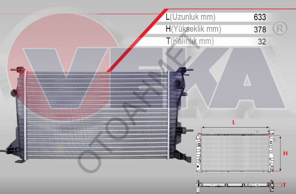 Fluence Megane 3 Dizel Su Radyatörü 214100068R