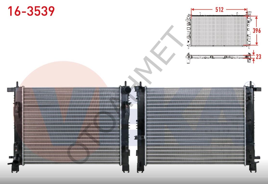 Clio 4 Symbol Joy Dokker Lodgy Motor Su Radyatörü