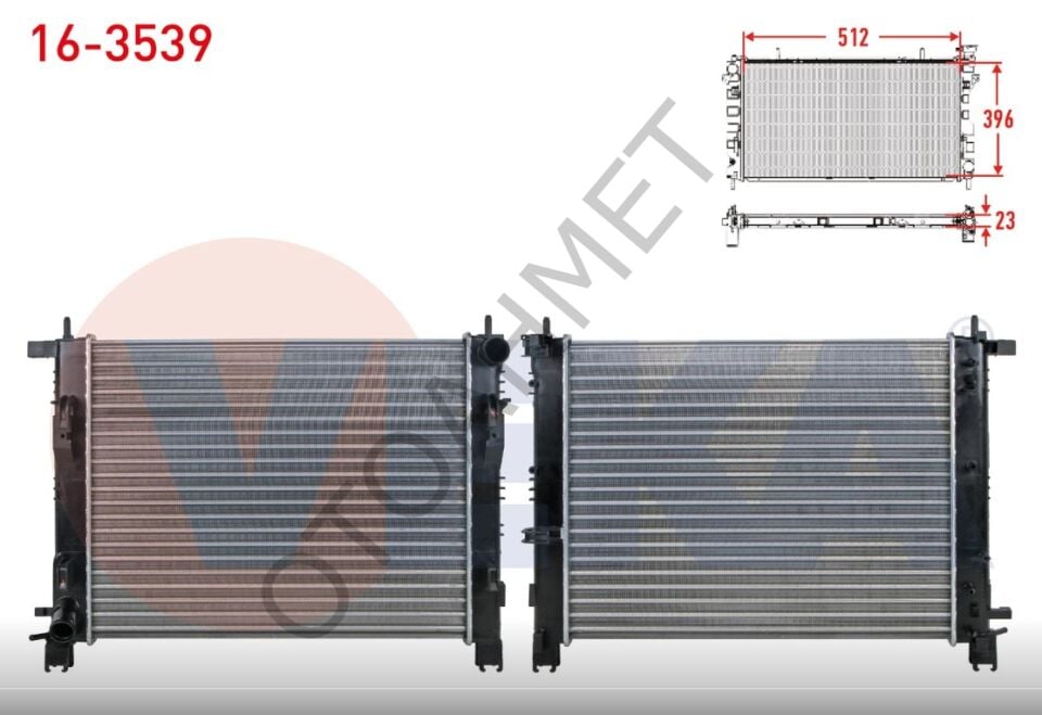 Clio 4 Symbol Joy Dokker Lodgy Motor Su Radyatörü