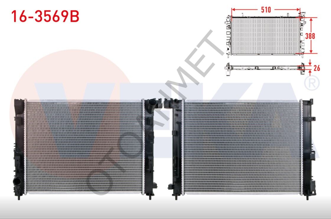 Renault Clio 5 Su Radyatörü 214106666R