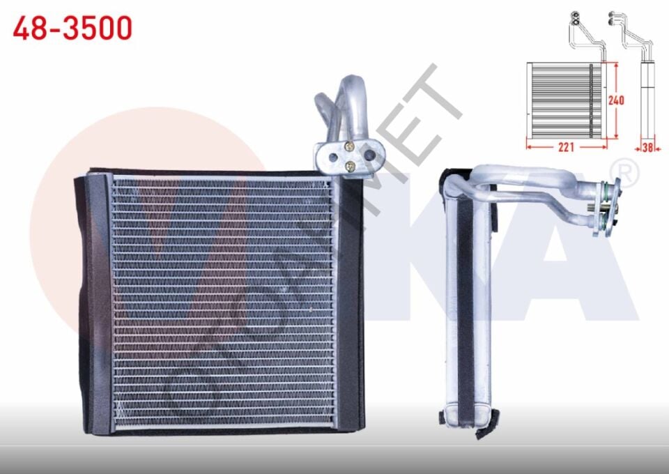 Kalorifer Eva Radyatörü Clio Symbol Dacia Sandero