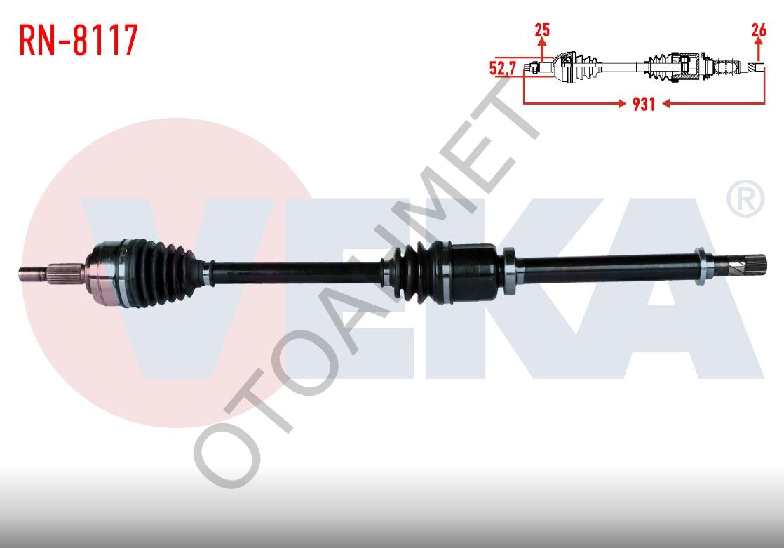 Renault Fluence Megane 3 Sağ Ön Aks 6 Vites
