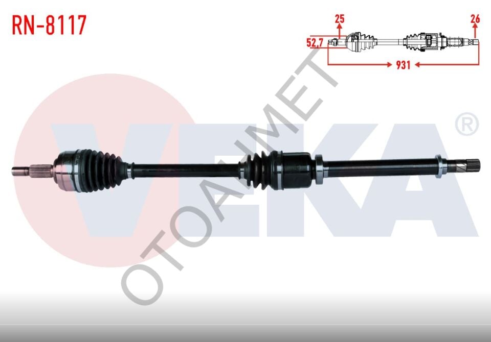 Renault Fluence Megane 3 Sağ Ön Aks 6 Vites