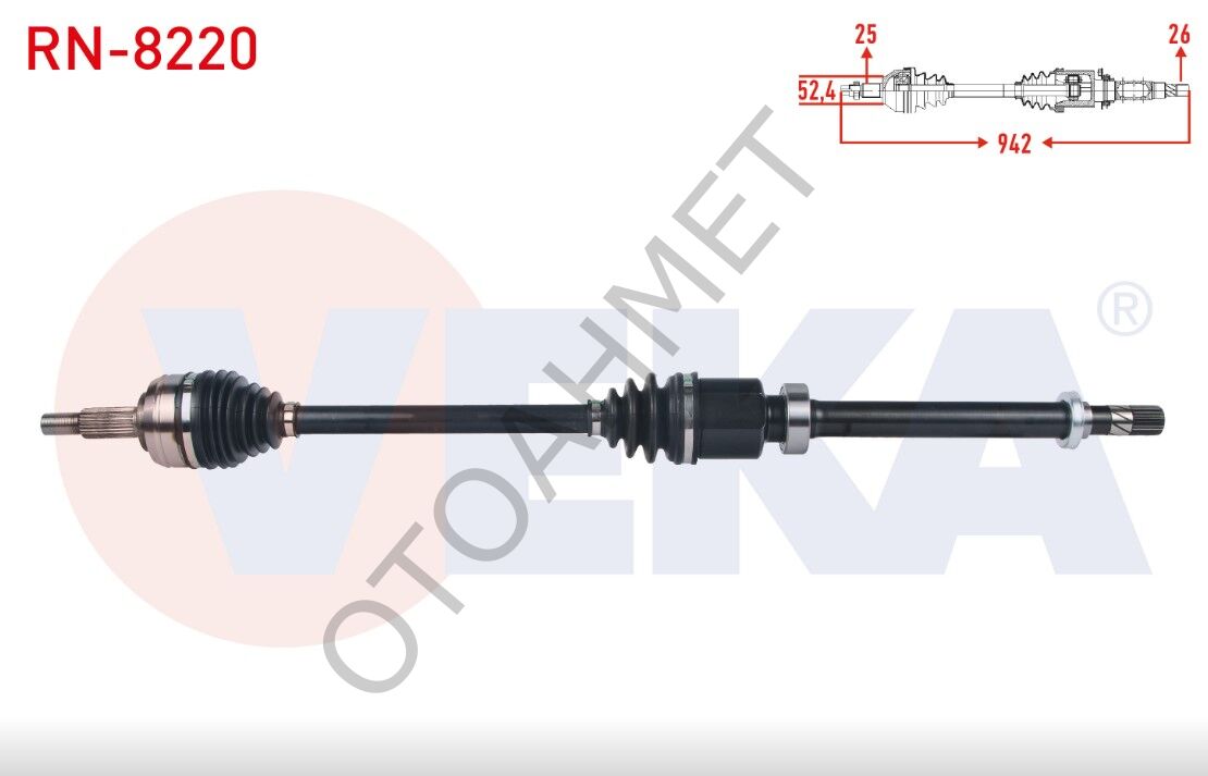 Megane 4 Sağ Aks Benzinli 391002304R