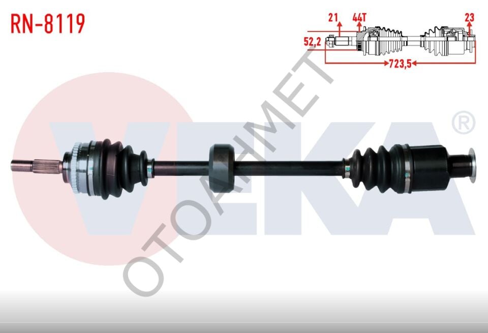 Clio Sağ Ön Aks 391004165R İnce Abs Dişli