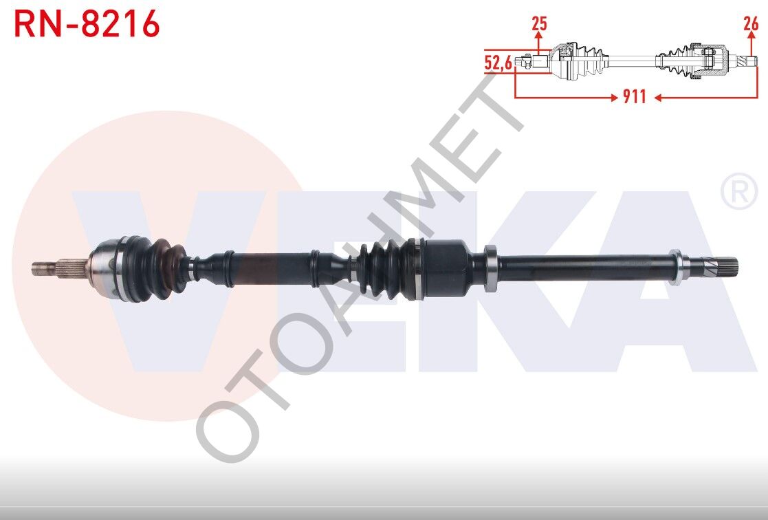 Renault Scenic 2 Sağ Aks 8200575490
