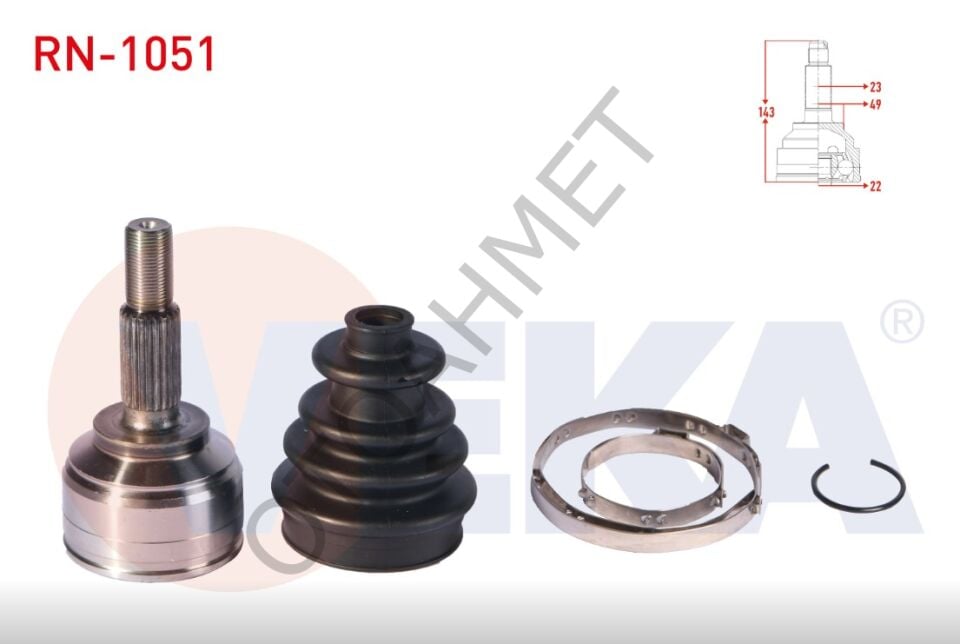 Aks Kafası Dış Renault Clio 4 Symbol Dacia Sandero 2