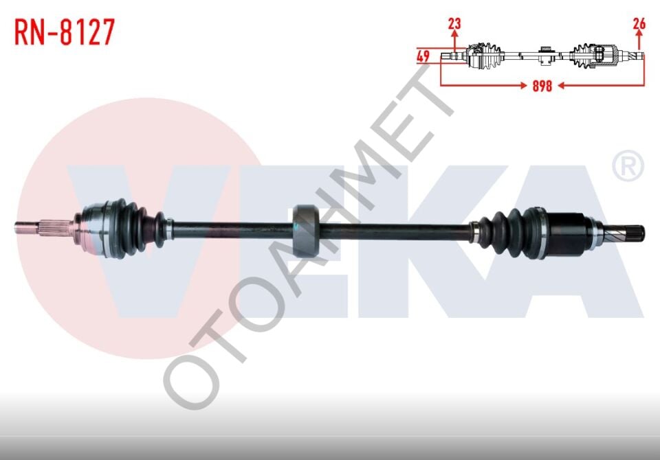 Clio Symbol Sandero 2 Sağ Ön Aks 391007857R