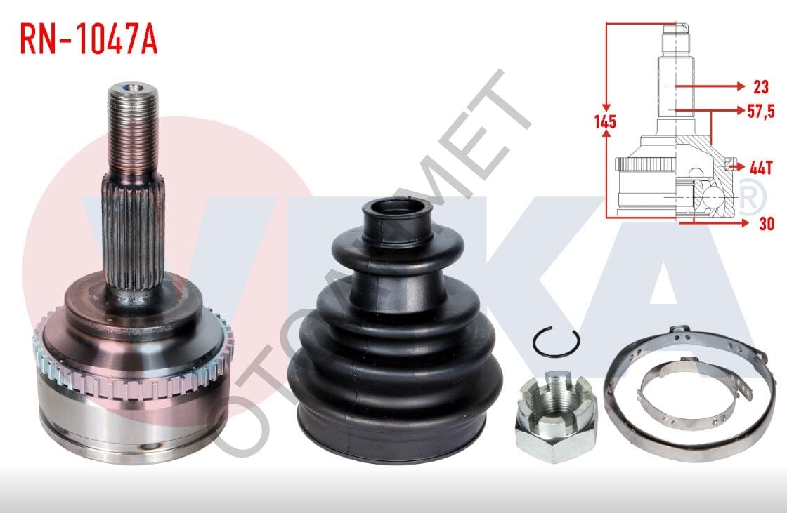 Aks Kafası Renault Clio Kangoo Kalın Freze Abs li