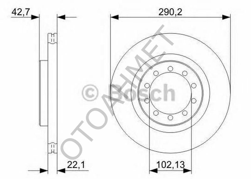 Renault Mascott Ön Fren Diski 2004 Sonrası