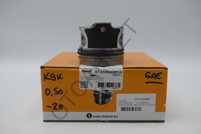 Piston Segman Clio Kangoo Megane Logan 0/50-20