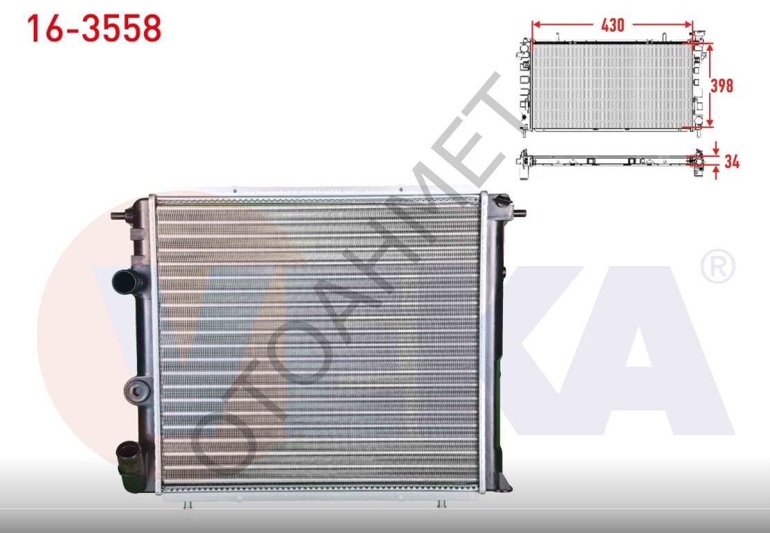 Renault 19 Su Radyatörü 1.6 Enjeksiyonlu