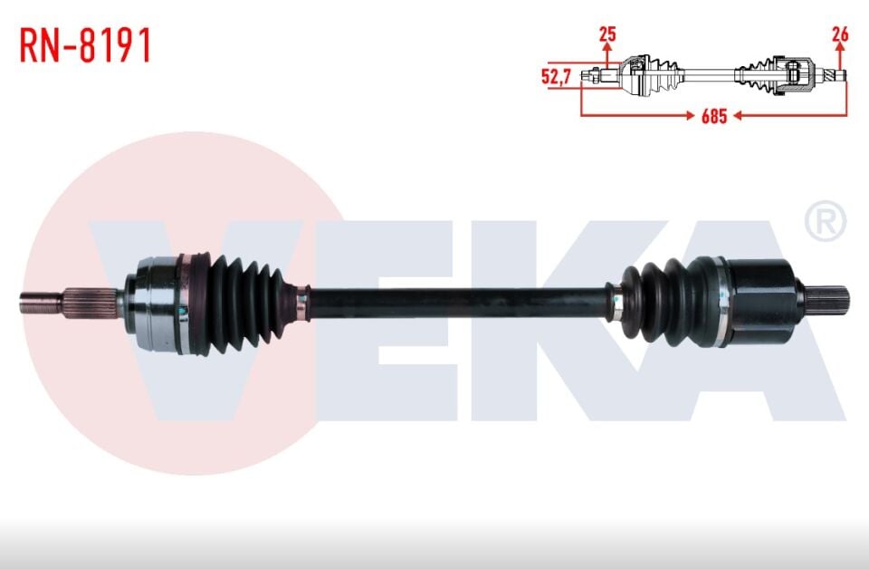 Renault Fluence Megane 3 Otomatik Şanzıman Sol Aks-391012080R