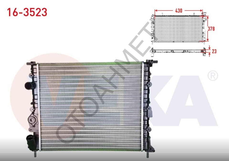 Renaul Clio Klimasız Su Radyatörü