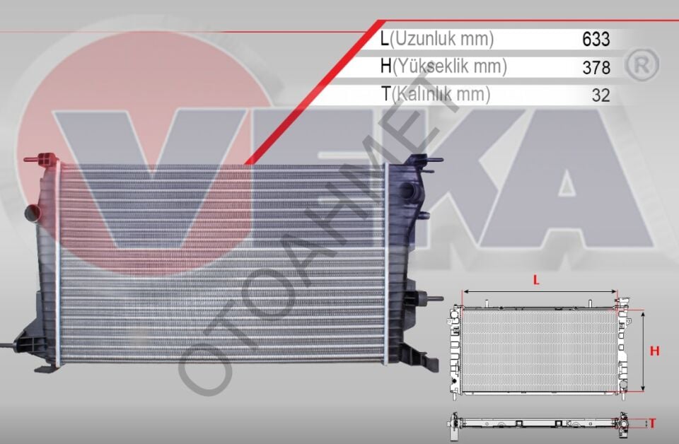 Fluence Megane 3 Dizel Su Radyatörü 214100068R