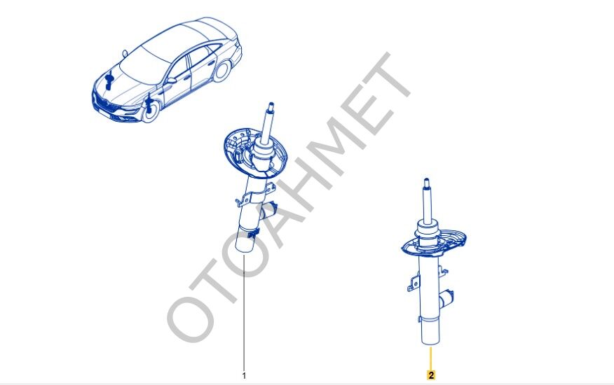 Renault Talisman Ön Amortisör 543026632R