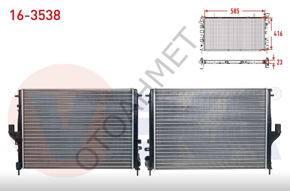 Motor Su Radyatörü Dacia Logan Sandero Duster