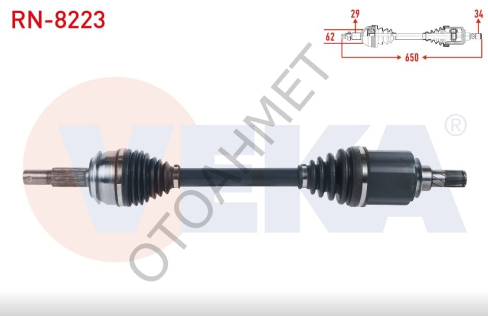 Sol Ön Aks Komple Renault Kadjar 391011681R